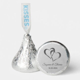 2 Hearts Silver Hershey®'s Kisses®