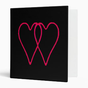 2 Hearts Together in Love The MUSEUM Zazzle Gifts 3 Ring Binder
