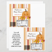 2 Hershey's Large Bar Wrapper Autumn Fall Pumpkin (Front/Back)