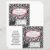 2 Hershey's Large Bar Wrapper Butterfly Zebra Prin (Front/Back)