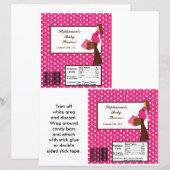 2 Hershey's Large Bar Wrapper Mod Mom Polka D (Front/Back)