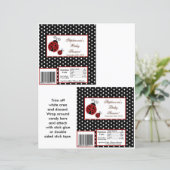 2 Hershey's Large Bar Wrapper Red Ladybug (Standing Front)