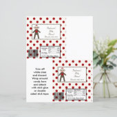 2 Hershey's Large Bar Wrapper Red Sock Monkey (Standing Front)