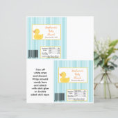 2 Hershey's Large Bar Wrapper Rubber Ducky Bubbles (Standing Front)