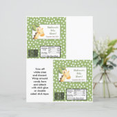 2 Hershey's Large Bar Wrapper Safari Jungle Giraff (Standing Front)