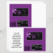 2 Hershey's Large Bar Wrapper Sweet 16 Purple (Front/Back)