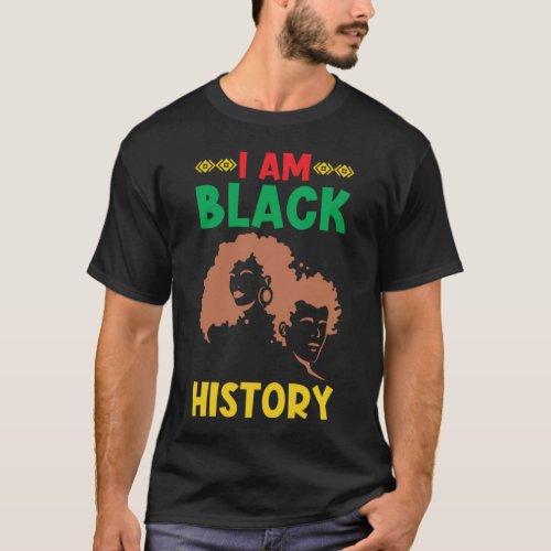 2 I Am Black History ManuelPng T_Shirt