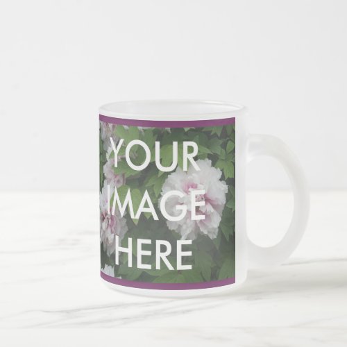 2 images here Make your own mug Frosted Glass Coffee Mug