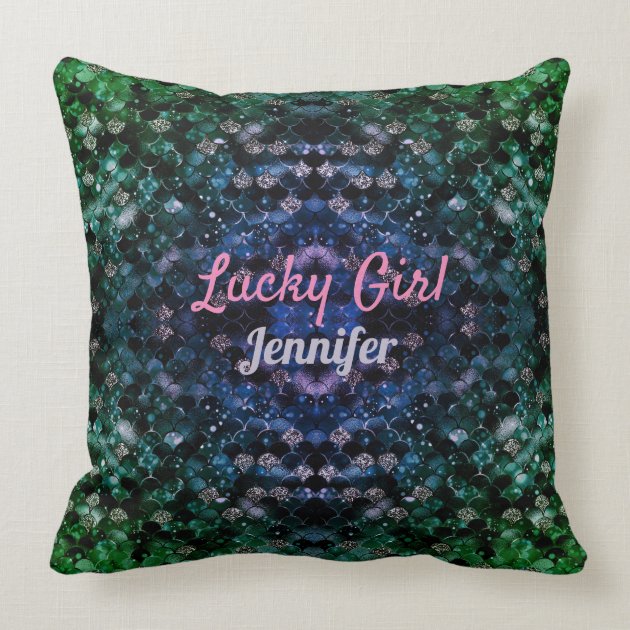 mermaid scale pillow