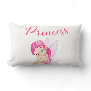 2 In 1 Pink Princess Fairy Lumbar Pillow