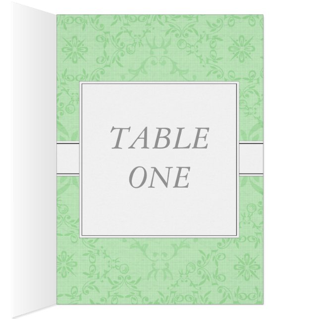 2-in-1 Wedding Reception Table Cards & Menu Cards (Inside (Right))