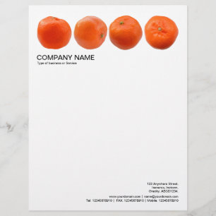2 in Header 1/2 Inch Border - Clementines Letterhead