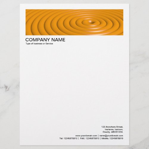 2 in Header 12 Inch Border _ Concentric Rings Let Letterhead
