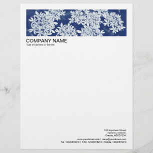 2 in Header 1/2 Inch Border - Cow Parsley Letterhead