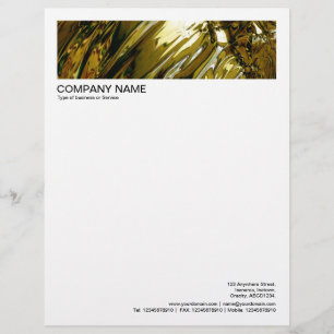 2 in Header 1/2 Inch Border - Liquid Gold Letterhead