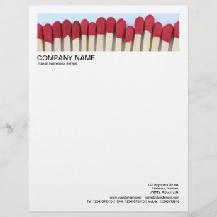 2 in Header 1/2 Inch Border - Matches Letterhead