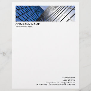 2 in Header 1/2 Inch Border - Mirror Glass Letterhead