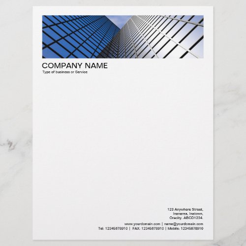 2 in Header 12 Inch Border _ Mirror Glass Letterhead