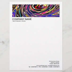 2 in Header 1/2 Inch Border - Swirl Letterhead