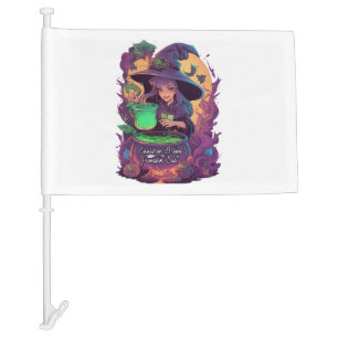 2 In One Halloween Stickers Boo and Trick or Treat Car Flag