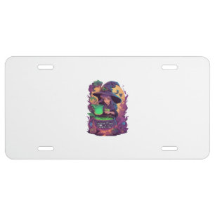 2 In One Halloween Stickers Boo and Trick or Treat License Plate