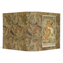2 inch Art Nouveau Morris Design Medical Binder