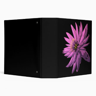 2 inch size Fuchsia Floral Illustrated Binder