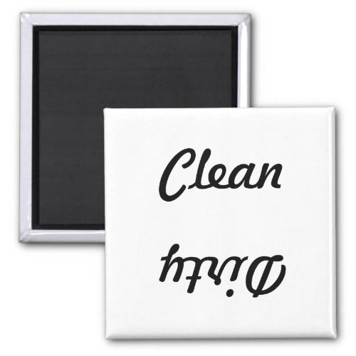 2 Inch Square Magnet Dishwasher Clean  Dirty Magnet
