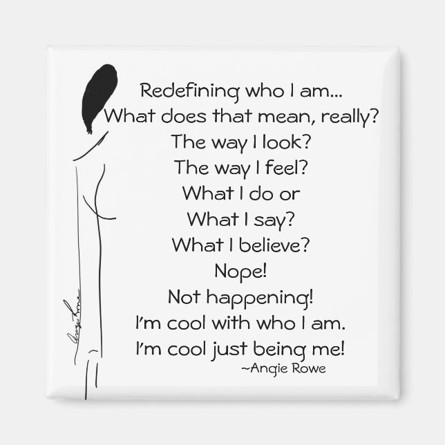 2 Inch Square Poetry Magnet (Front)