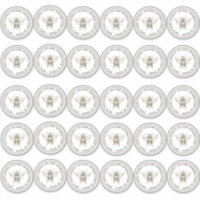 2-inch Vinyl Mason Jar Vintage Bee Honey Label