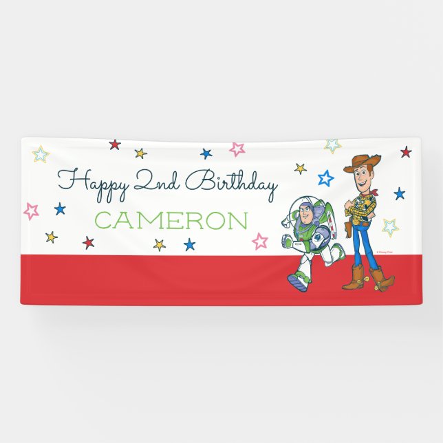 2 Infinity and Beyond Toy Story - 2nd Birthday Banner (Horizontal)