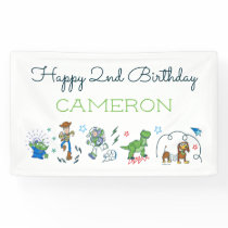 2 Infinity and Beyond Toy Story - 2nd Birthday Banner