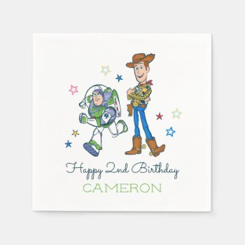 2 Infinity And Beyond Toy Story - 2nd Birthday Napkins by ToyStory at Zazzle