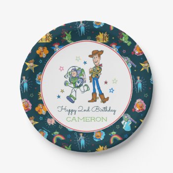 2 Infinity And Beyond Toy Story - 2nd Birthday Paper Plates by ToyStory at Zazzle