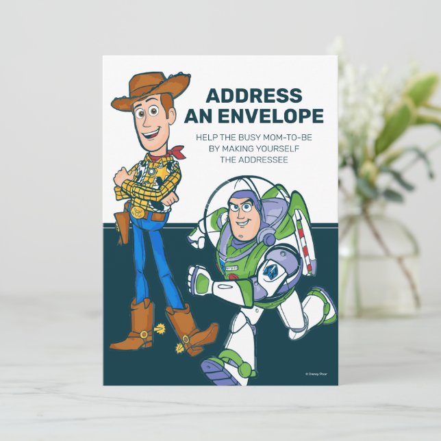 2 Infinity and Beyond Toy Story - Baby Shower Invitation (Standing Front)