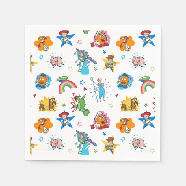 2 Infinity and Beyond Toy Story - Baby Shower Napkins (Front)