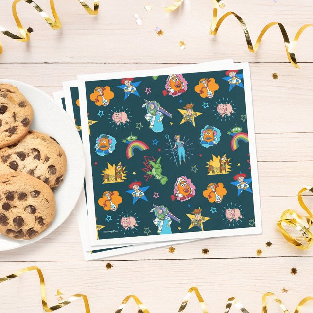 2 Infinity and Beyond Toy Story - Baby Shower Napkins (Napkins on simulated background)