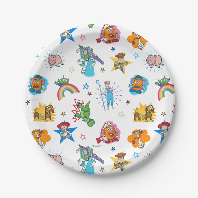 2 Infinity and Beyond Toy Story - Baby Shower Paper Plates (Front)