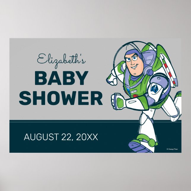 2 Infinity and Beyond Toy Story - Baby Shower Poster (Front)