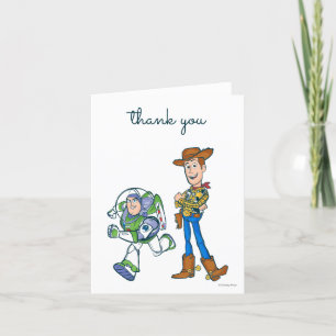 2 Infinity and Beyond Toy Story  Letterpress Thank You Card