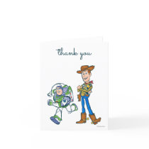 2 Infinity and Beyond Toy Story  Thank You Card