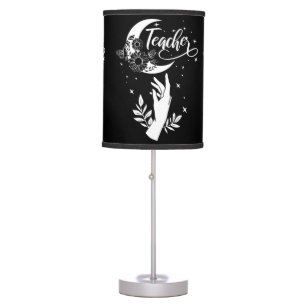 2- Inspirational Teacher Shirt, Minimalist Teacher Table Lamp