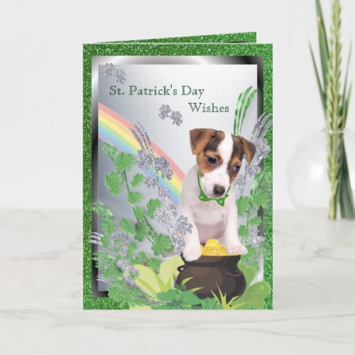 2 Jack Russell Number One Health Luck Happiness Card
