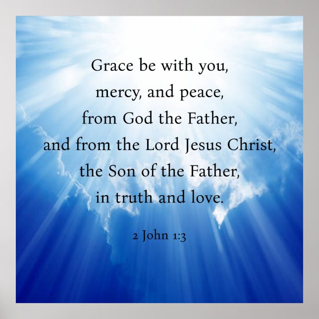 2 John 1:3  Poster (Front)