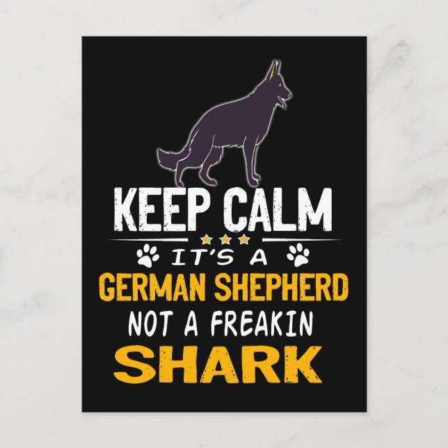 2 Keep Calm It's A German Shepherd Not A Freakin S Postcard (Front)