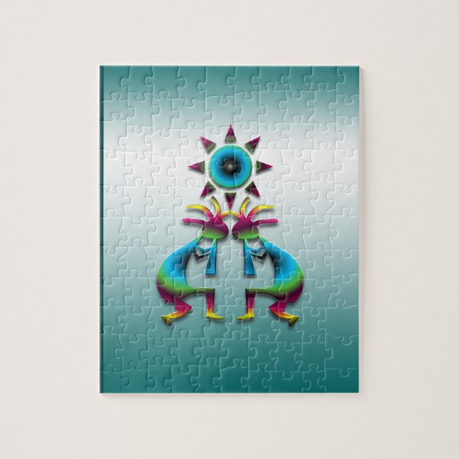 2 Kokopelli #41 Jigsaw Puzzle (Vertical)
