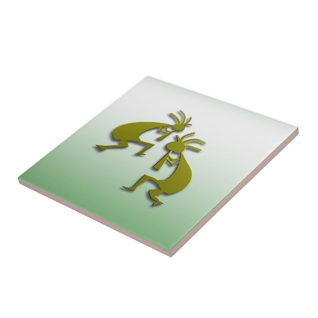 2 Kokopelli #81 Tile (Side)