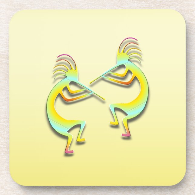 2 Kokopelli #86 Drink Coaster (Front)