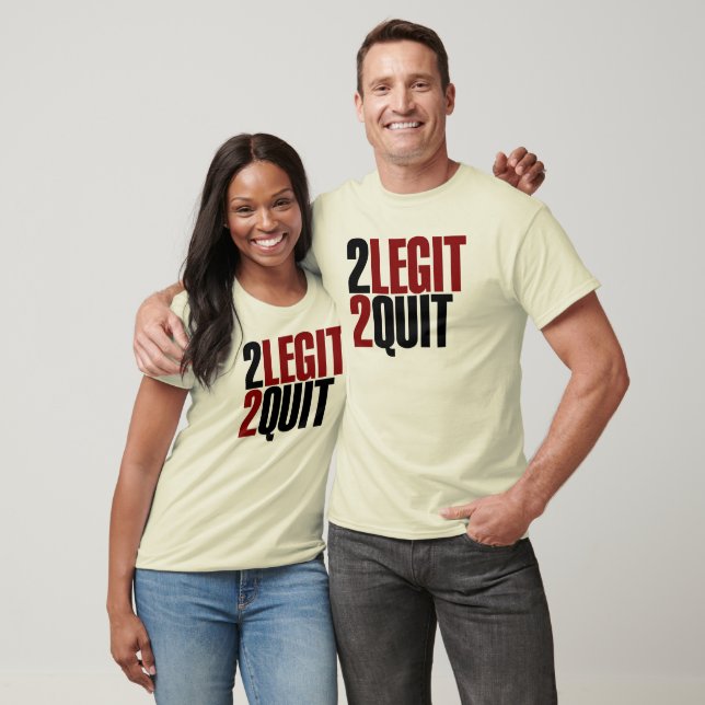 2 Legit 2 Quit Funny 80s T-Shirt (Unisex)