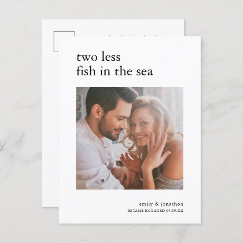 2 less fish in Sea Photo Engagement Announcement